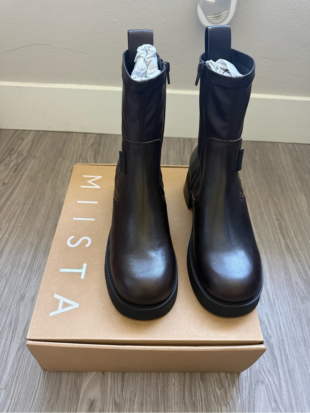 NWT MIISTA Oliana Boots in Brown — EU 39 / US 8.5–9 - Picture 7 of 14